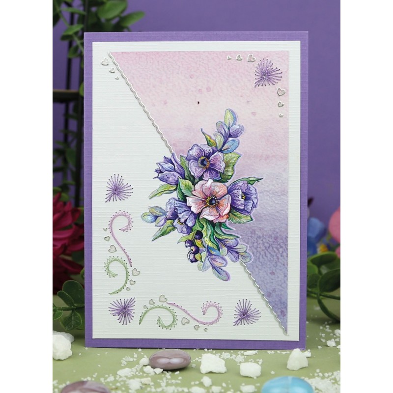 3D Cutting Sheets - Yvonne Creations - Very Purple - Blueberries