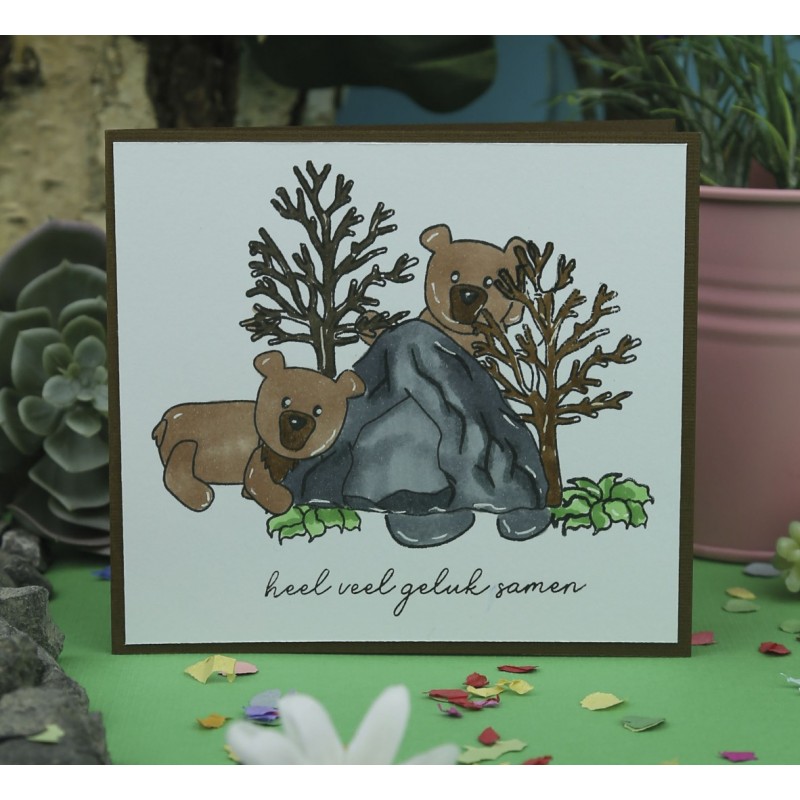 Designed by Anna - Mix and Match Clear Stamps - Blake Bear