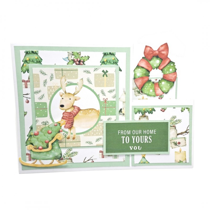 The Paper Boutique Friends at Christmas 8x8 Colour Card Pad