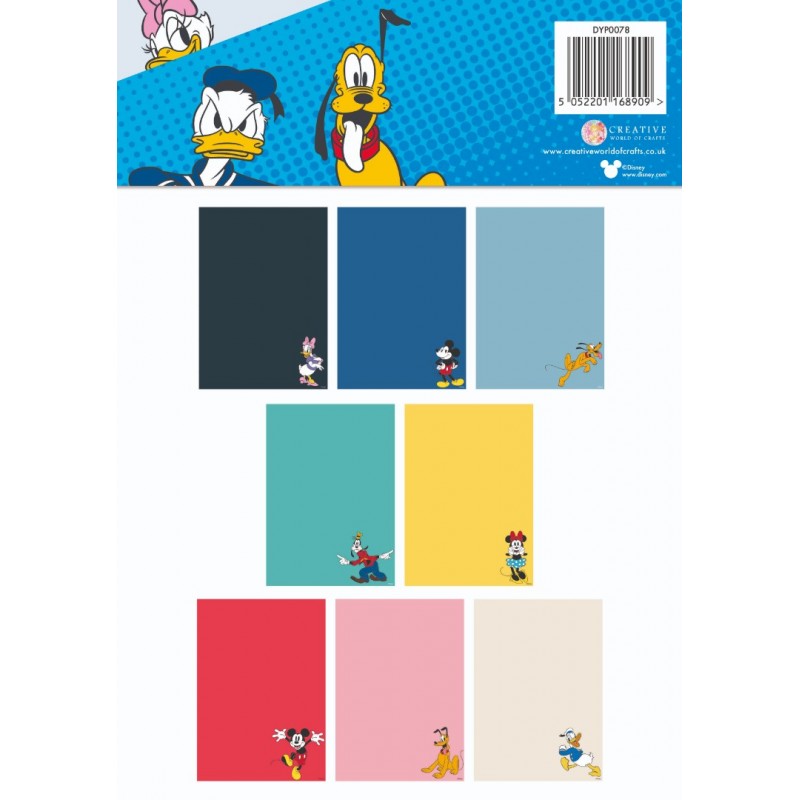 Mickey and Friends - Coloured Card A4 Pack