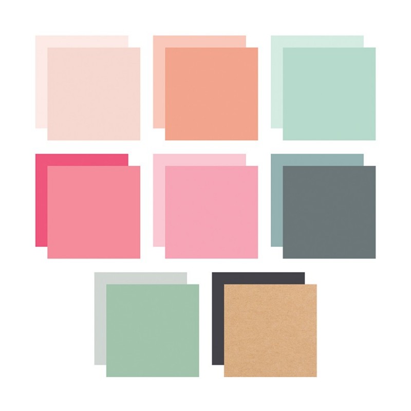 The Paper Boutique Lovely Days 8x8 Colour Card Pack