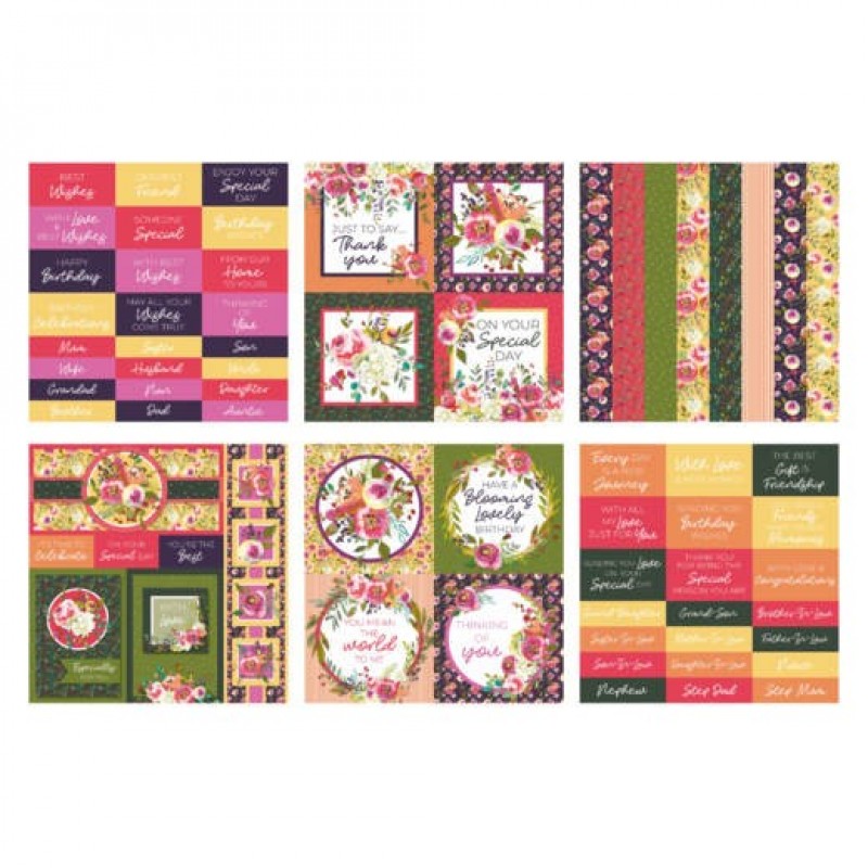 The Paper Boutique Peony Dreams 8x8 Embellishments Pad