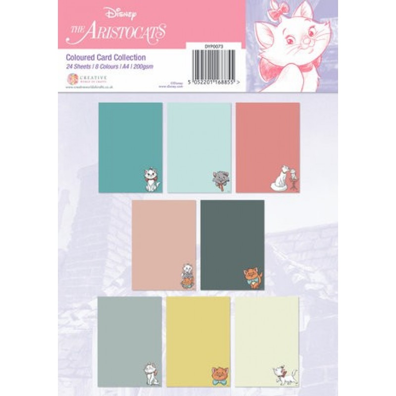 Aristocats - Coloured Card A4 Pack