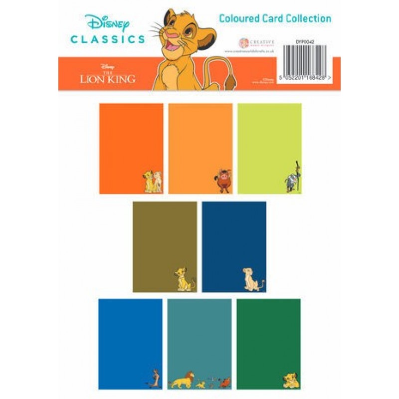 The Lion King - Coloured Card A4 Pack