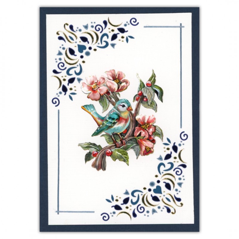 Creative Hobbydots 46 - Berrie's Beauties - Happy Blue Birds