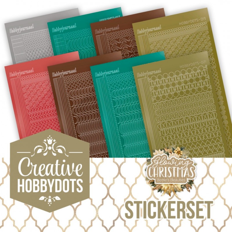 Stickerset Creative Hobbydots 53 - Glowing Christmas