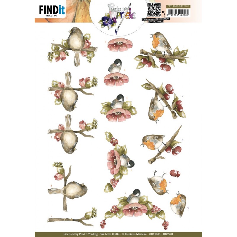 3D Cutting Sheets - Berries - Precious Marieke