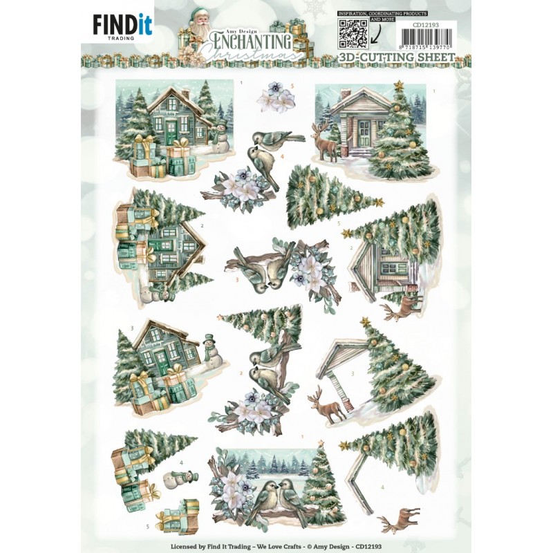 3D Cutting Sheets - Amy Design - Enchanting Christmas - Village