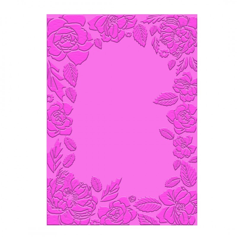 Vintage Tea Collection - 3D Embossing Folder - Assorted Flowers