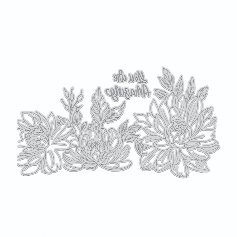 GoLetterPress Impression Stamp - Stamp 7 - You are Amazing Floral