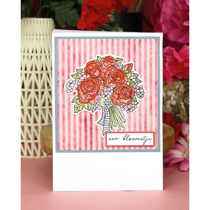 Clear Stamps - Yvonne Creations - Rose Decorations - Suitcase