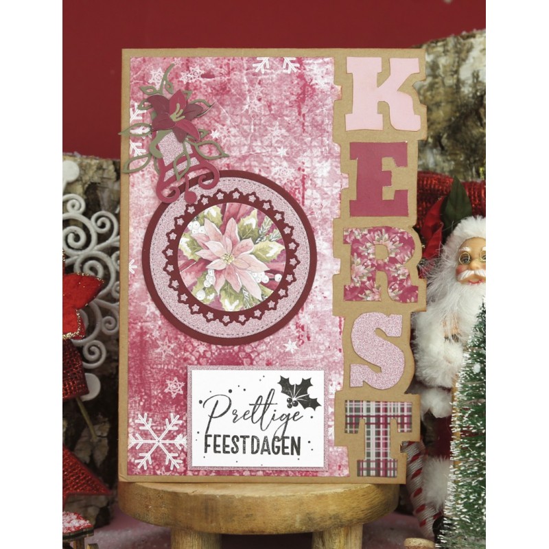 Stencil - Card Deco Essentials - Ruby Christmas Kerst - A4