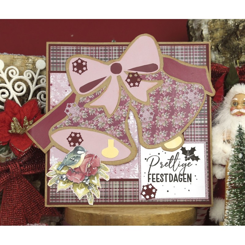 Stencil - Card Deco Essentials - Ruby Christmas Bells - A5