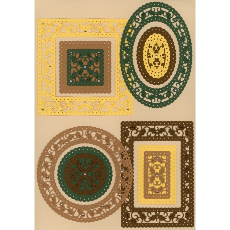 Dies - Berries Beauties - Glowing Christmas - Glowing Frame Ractangle