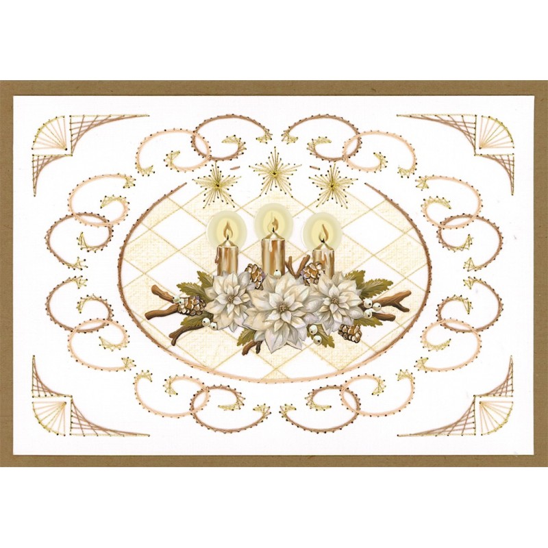 3D Cutting Sheets - Amy Design - Frosted Gold Christmas - Christmas Piece