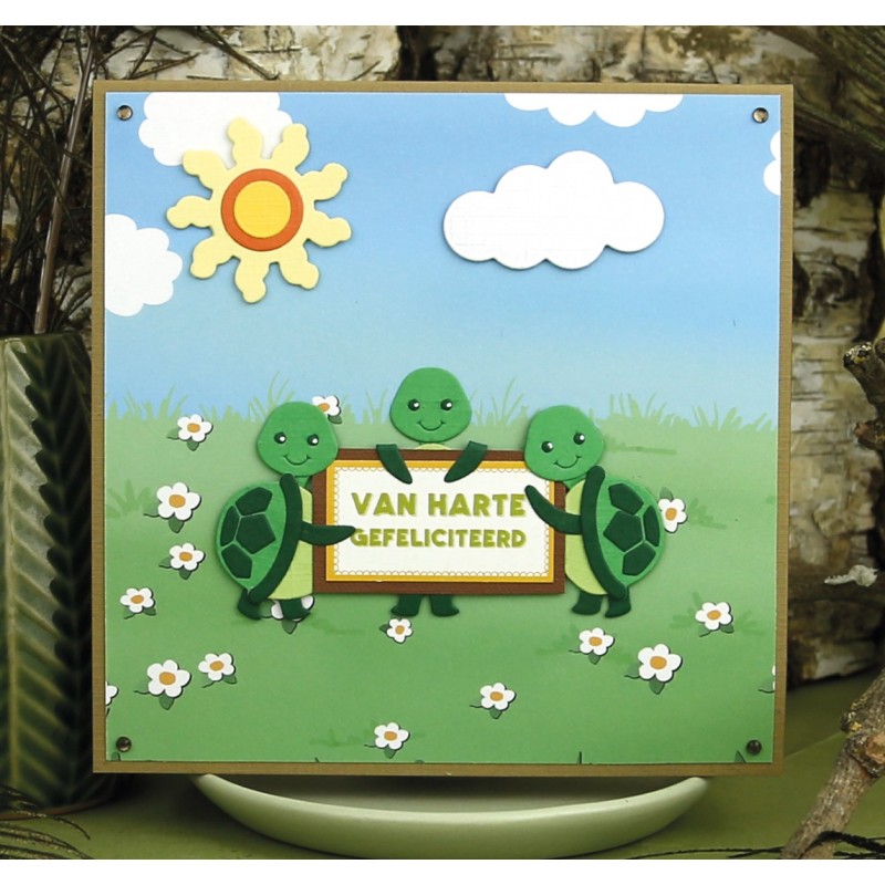 Designed by Anna - Mix and Match Cutting Dies - Theo Turtle