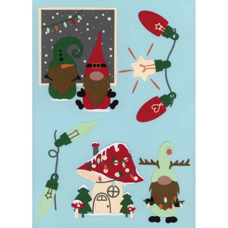 Dies - Yvonne Creations - Gnome for Christmas - Christmas Gnome Lights