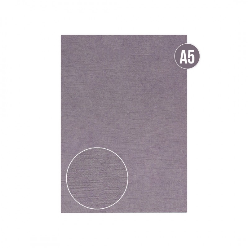 Cardstock - Pearlized - Linen - Purple - A5