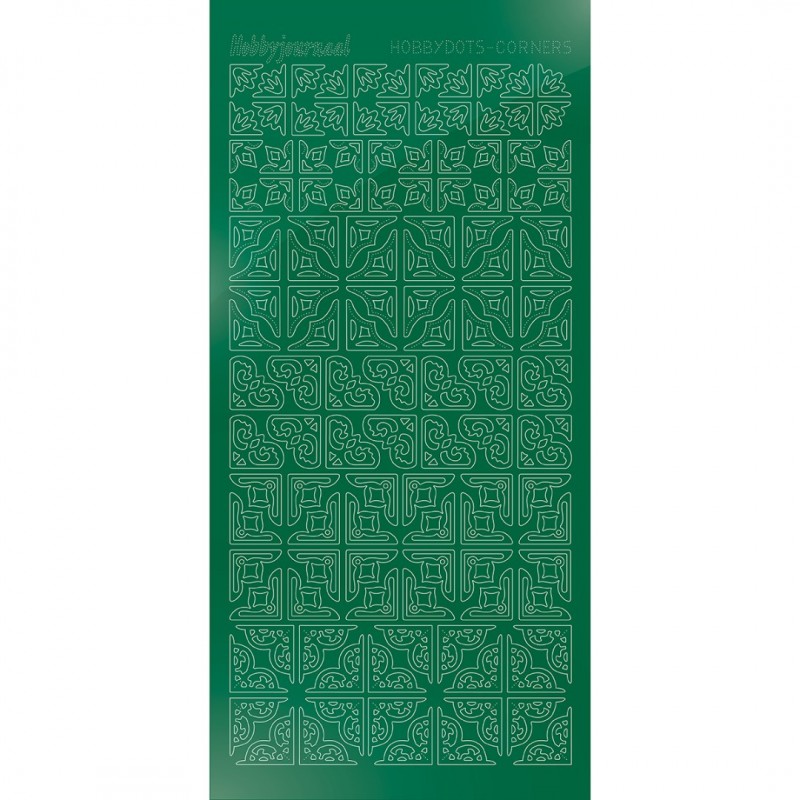 Hobbydots Corners - Mirror Green