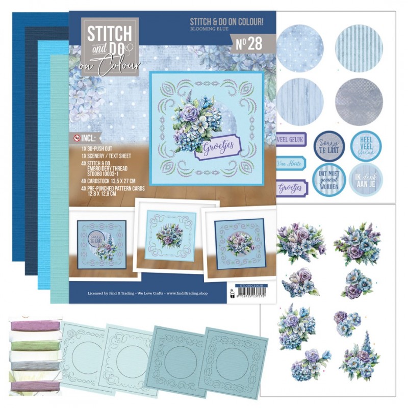 Stitch and do on Colour 28 - Blooming Blue