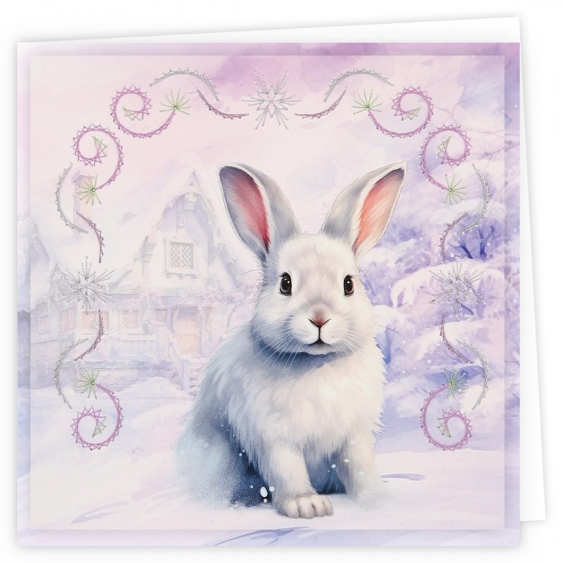 Stitch and Do Cards 9 - Berries Beauties - Rabbits
