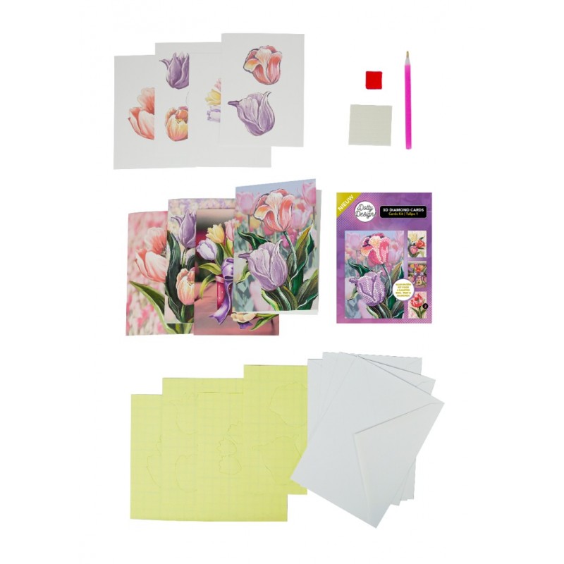 Dotty Designs Diamond 3D Cards Kit 02 Tulips (1)