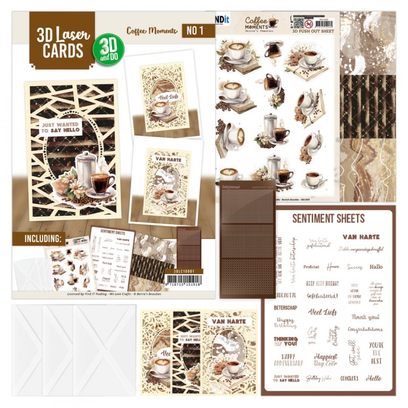 3D and Do - Laser Cards - Coffee Moments