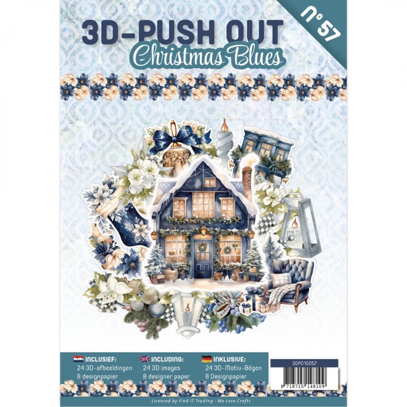 3D Push-Out Book 57 - Christmas Blues