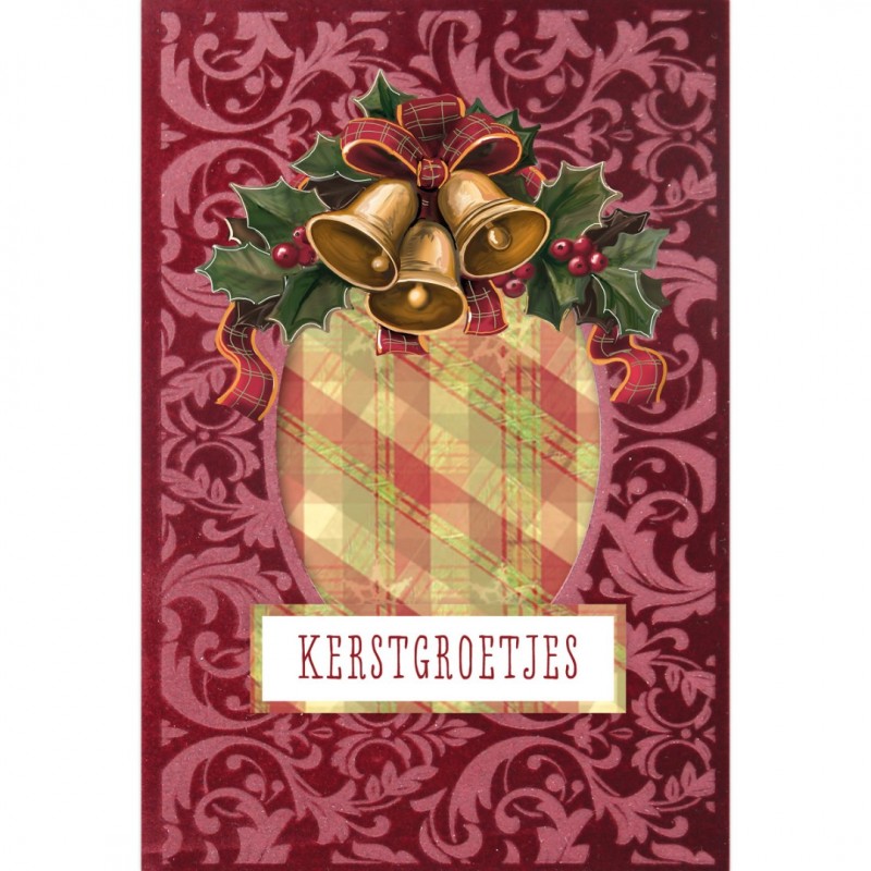 3D Velvet Cards A6 - Christmas Greetings