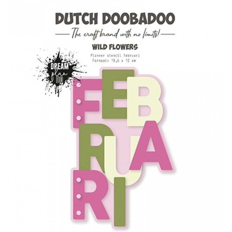 Planner stencil - DDBD - Februari- A5