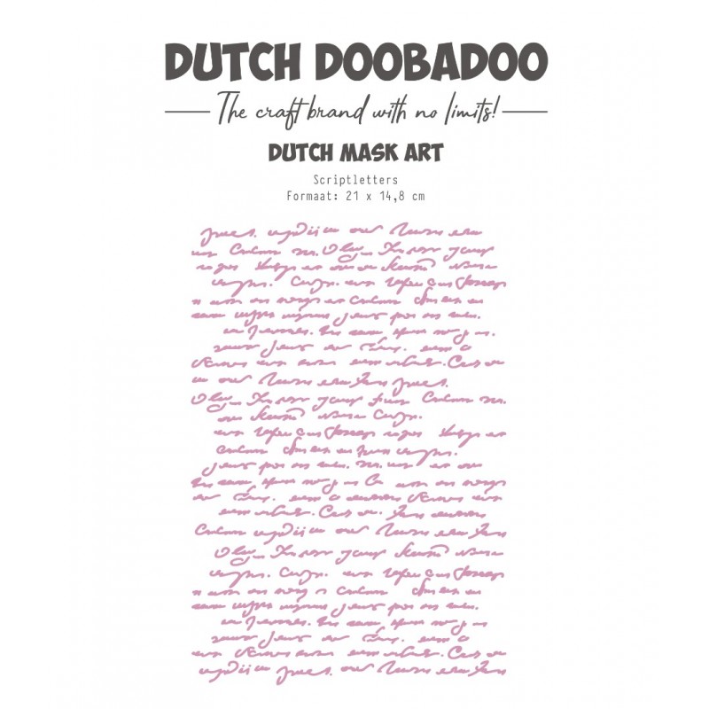 Dutch Mask art - DDBD - Script letters - A5