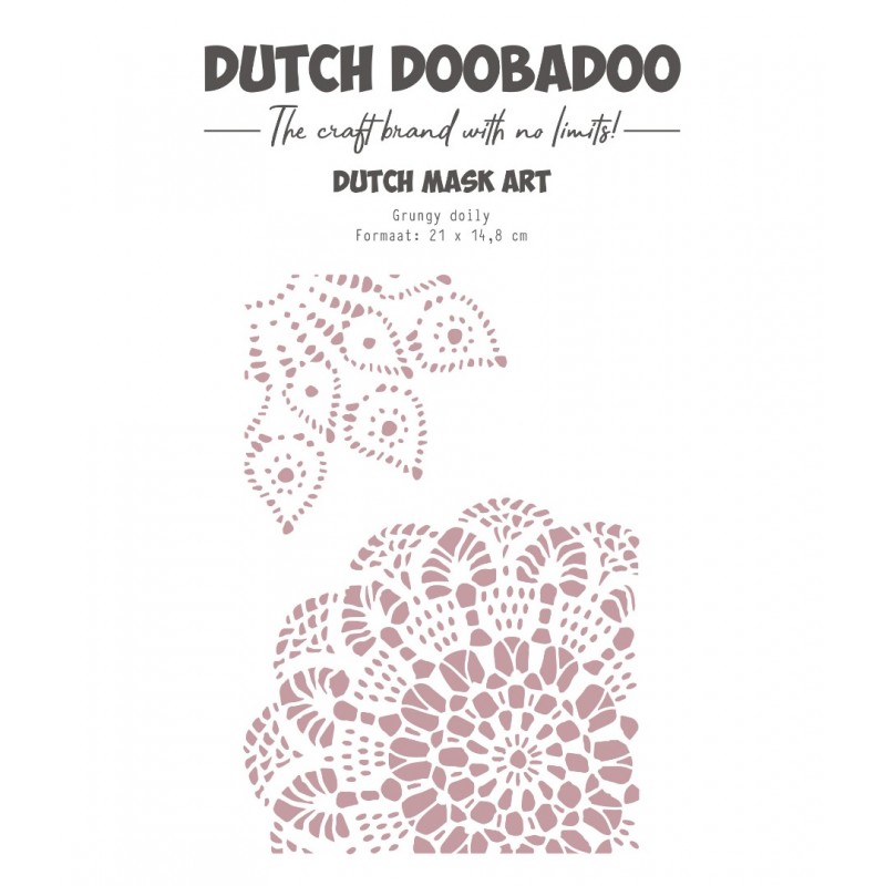 Dutch Mask art - DDBD - Grunge Doily - A5