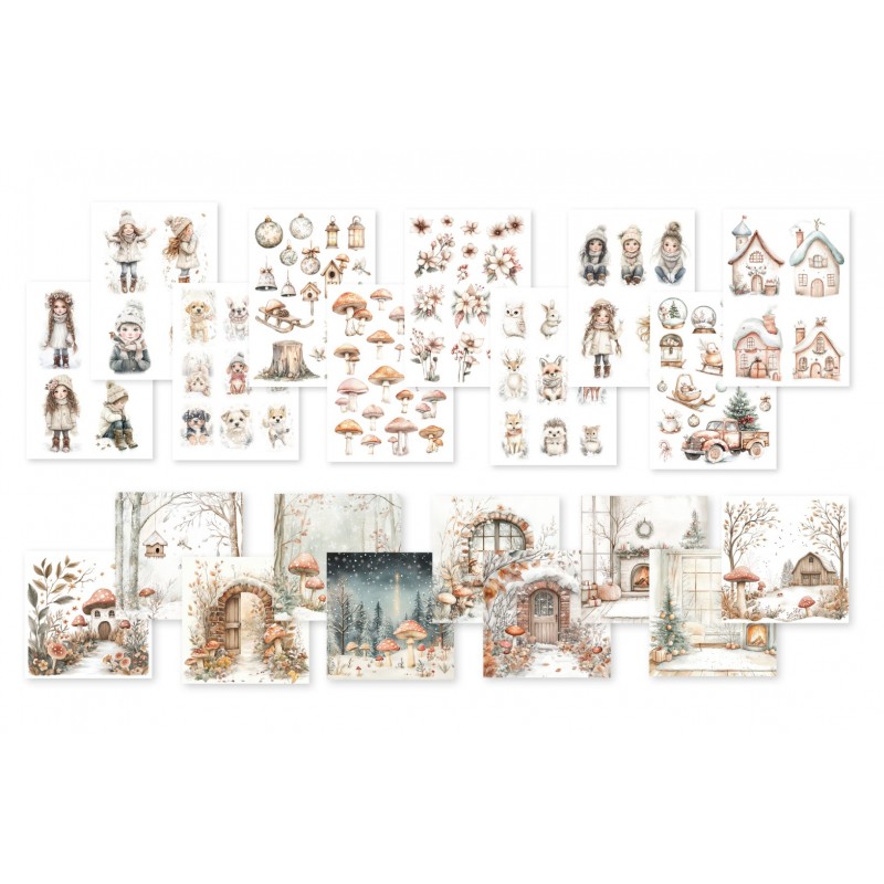 Collage Paperset - DDBD - Winter Wonderland