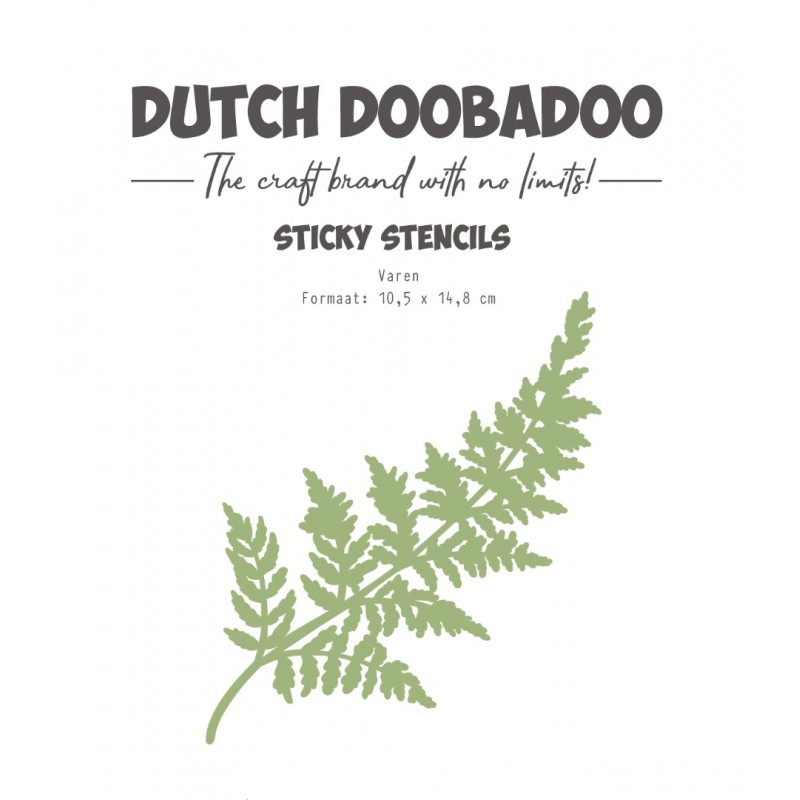 Dutch Sticky stencil - DDBD - A6 Fern