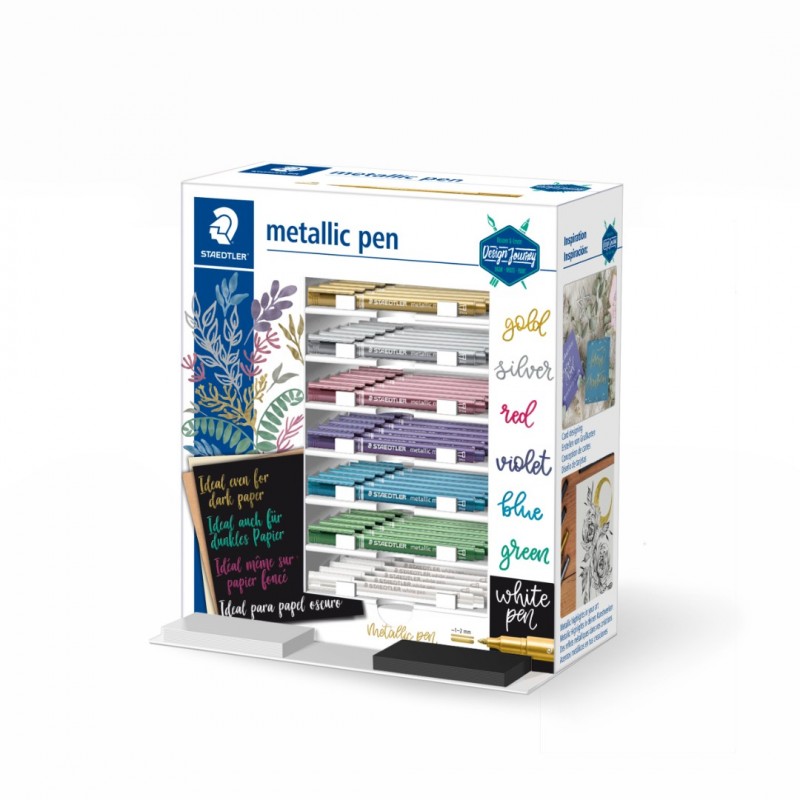 Staedtler Display Metallic Pen, inhoud 70 stuks Staedtler Display Metallic Pen, inhoud 70 stuks