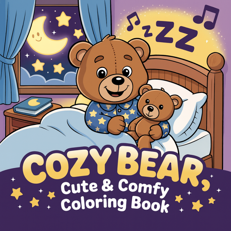Findit Color - Coloring Book - Cozy Bear 2 Findit Color - Coloring Book - Cozy Bear 2