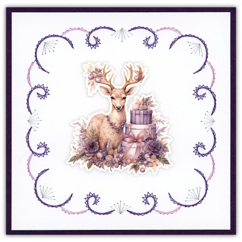 Stitch and Do 243 - Berries Beauties - Pastel Purple Christmas