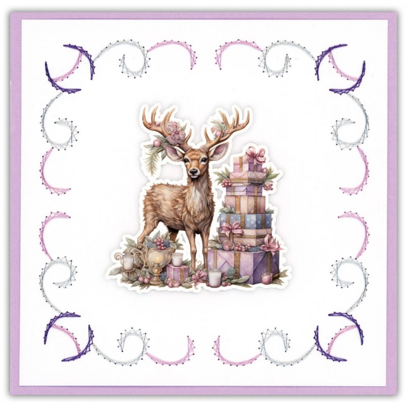 Stitch and Do 243 - Berries Beauties - Pastel Purple Christmas