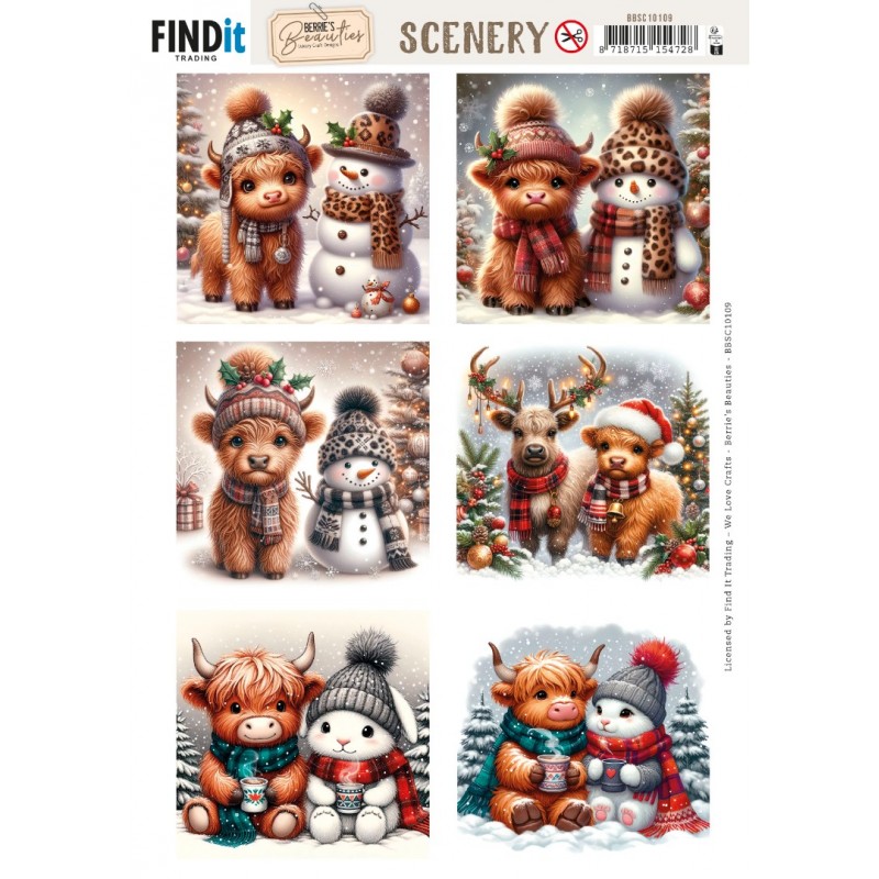 Scenery Push out - Berries Beauties - Highland Holidays - Square