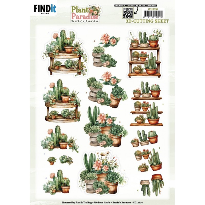 3D Cutting Sheet - Berries Beauties - Plant Paradise - Greenhouse Shelves