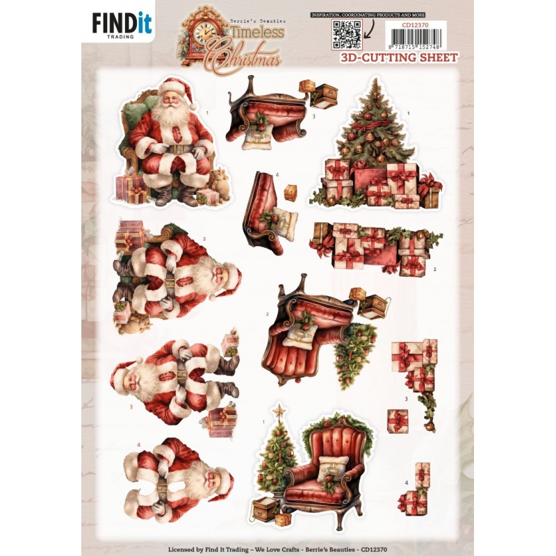 3D Cutting Sheet - Berries Beauties - Timeless Christmas - Timeless Tree