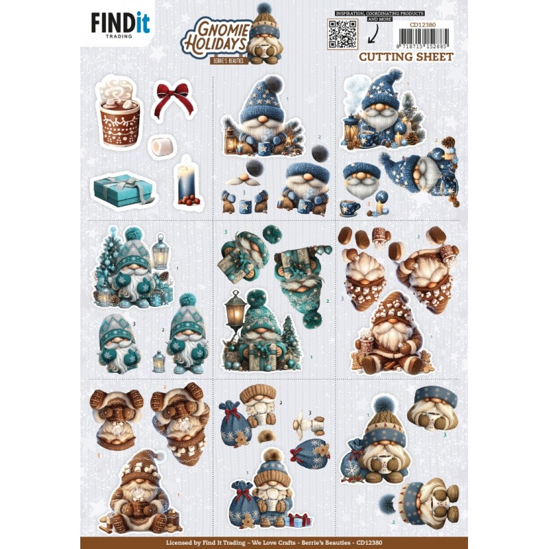 3D Cutting Sheet - Berries Beauties - Gnomie Holidays - Mini