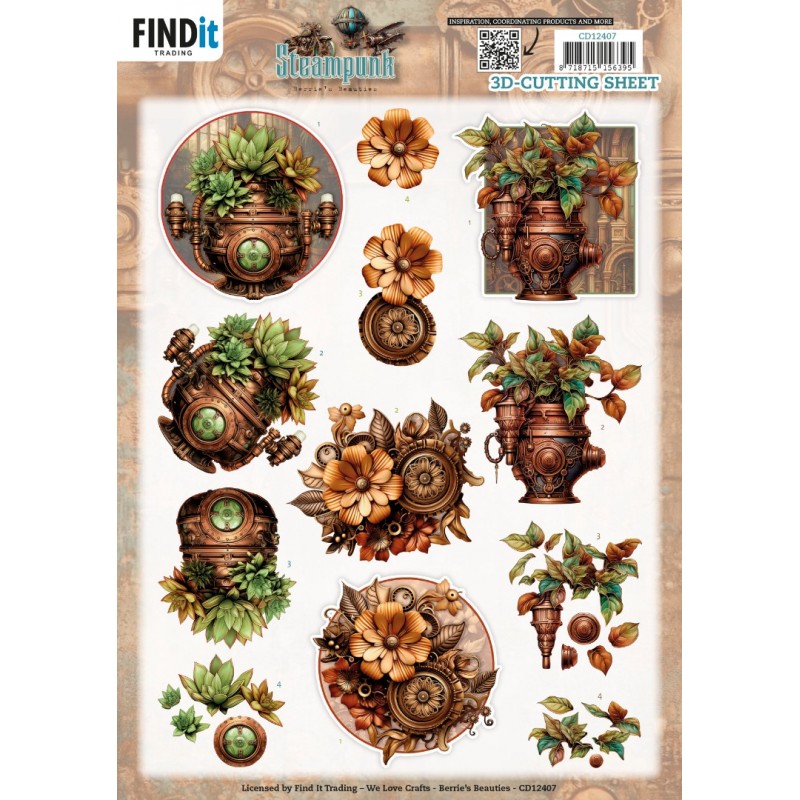 3D Cutting Sheet - Berries Beauties - Steampunk - Plants