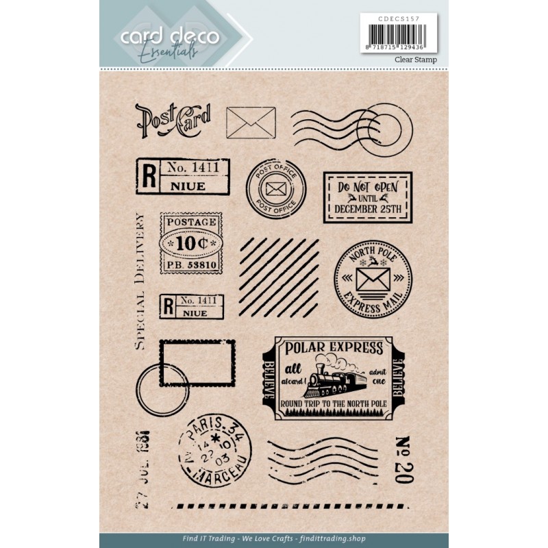 Card Deco Essentials - Clear Stamps - Post Card - A5