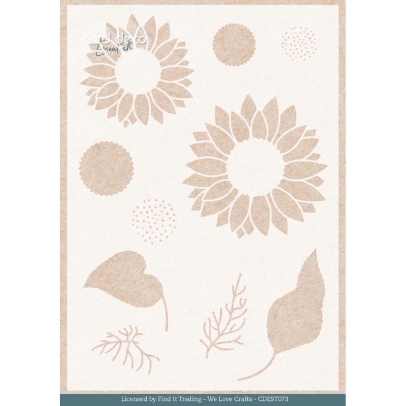 Stencil - Card Deco Essentials - Blooming Sun - Blooming Sun A5
