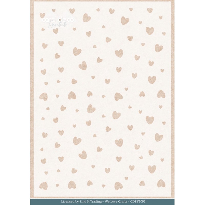 Stencil - Card Deco Essentials - Owlways Yours - Akways Yours Hearts Stencil - Card Deco Essentials - Owlways Yours - Akways Yours Hearts