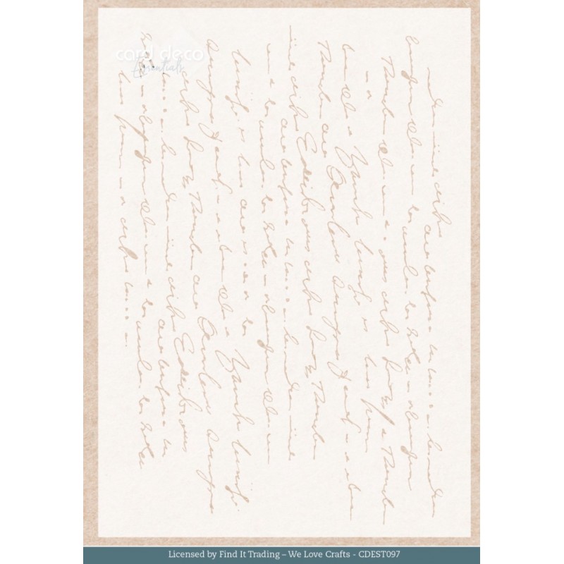 Stencil - Card Deco Essentials - Winter Bunnies - Winter Tekst