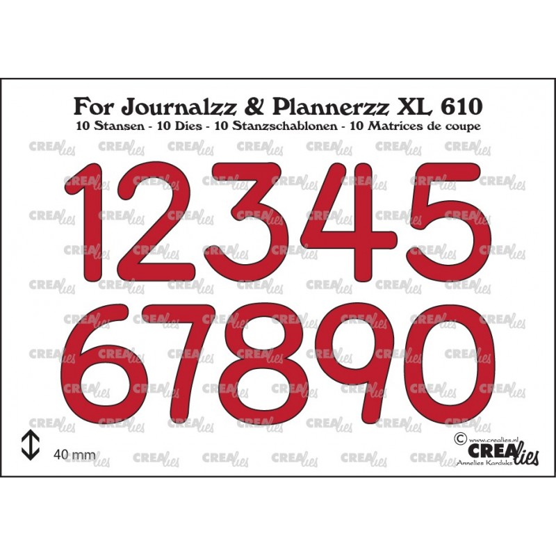 Cijfers XL stansset no. 4