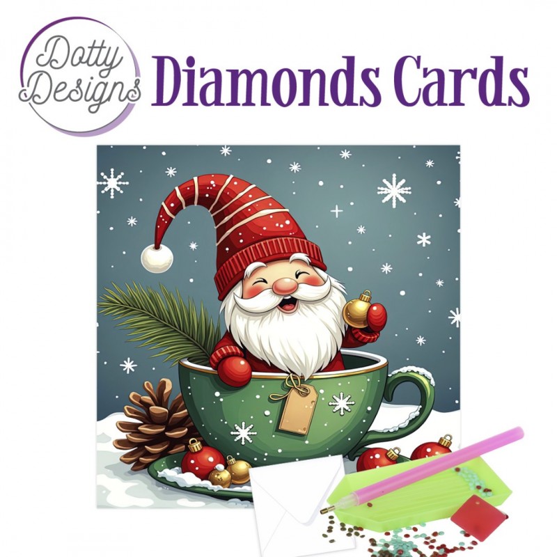 Dotty Designs Diamond Cards - Santa Claus