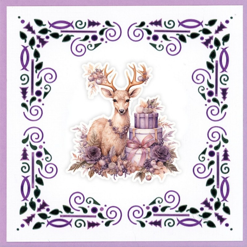 3D Hobbydots Sheet - Berries Beauties - Pastel Purple Christmas 1